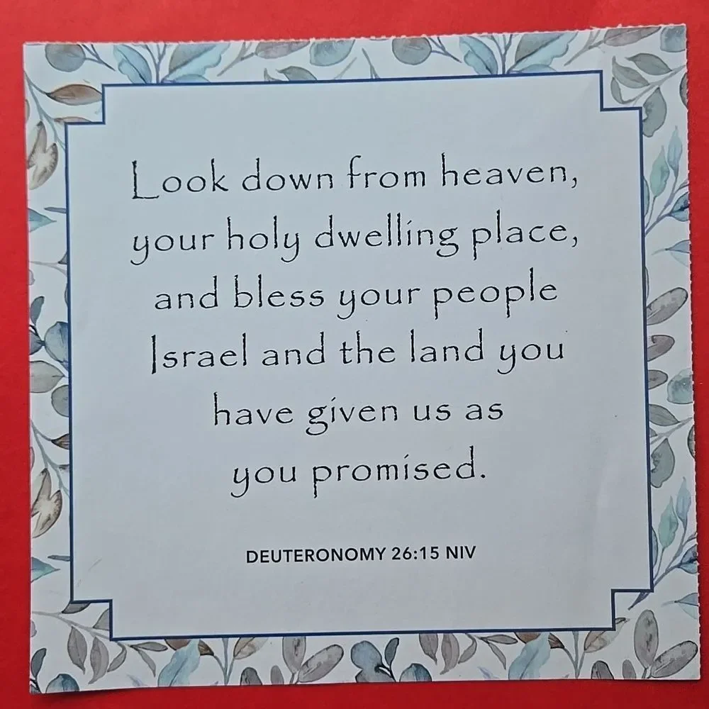 Floral Inspirational Quote Card 2 Sided For I know Jeremiah 29:11 Scripture
